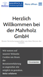 Mobile Screenshot of mahrholz.net