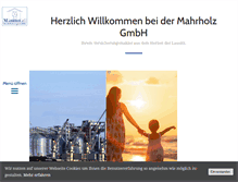 Tablet Screenshot of mahrholz.net